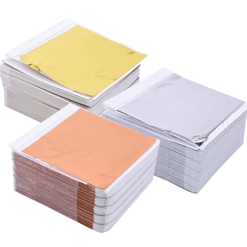 Gold Foil Flakes - 100 Adet Taklit Altın Gümüş Bakır