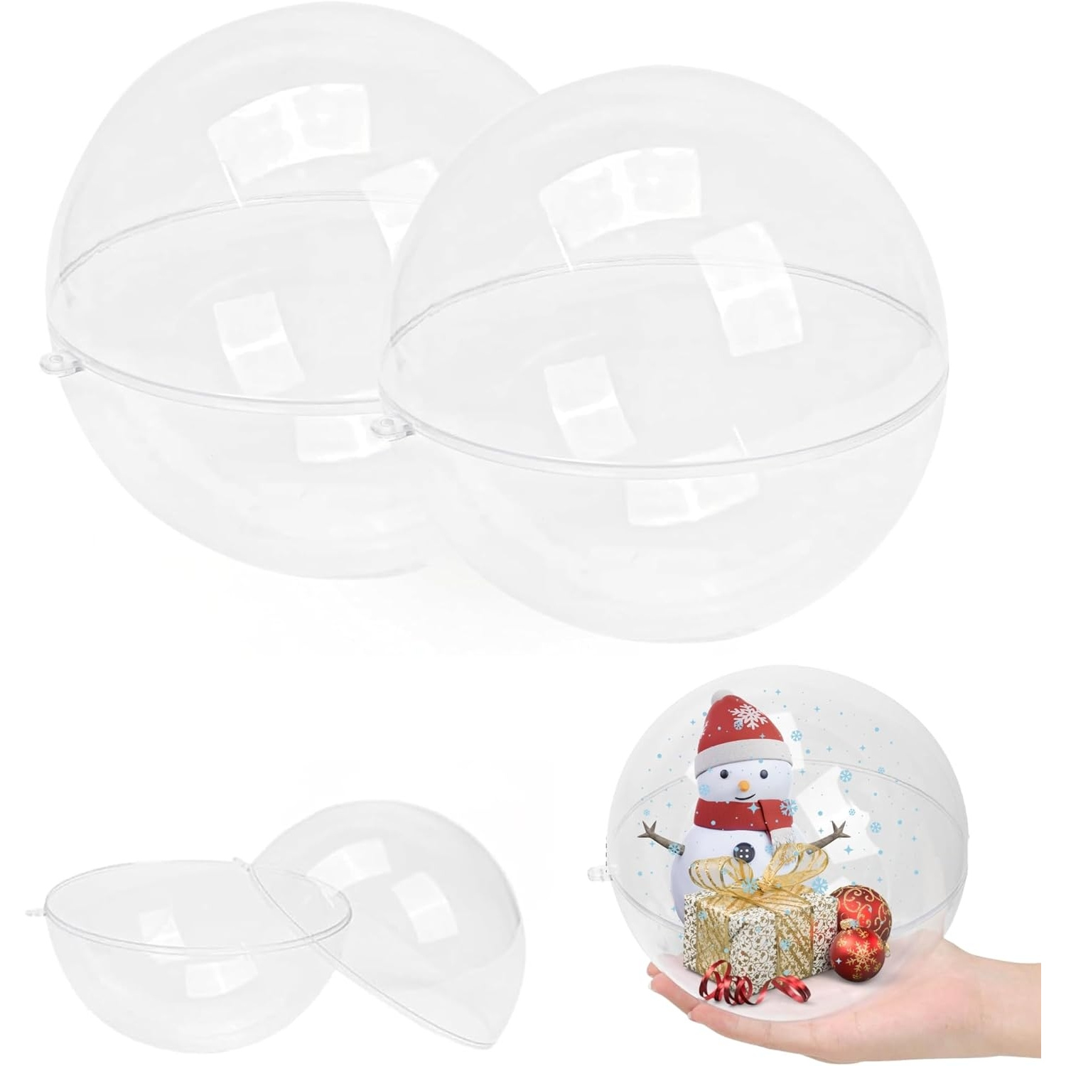 Dome Mold Clear - Doldurulabilir Şeffaf Süs Topu, Noel ve