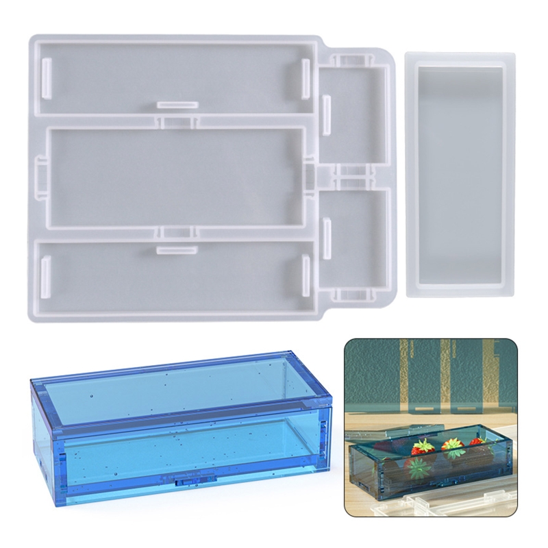 Resin Ocean Wave Mold - R3MC Domino kutusu reçine kalıpları silikon