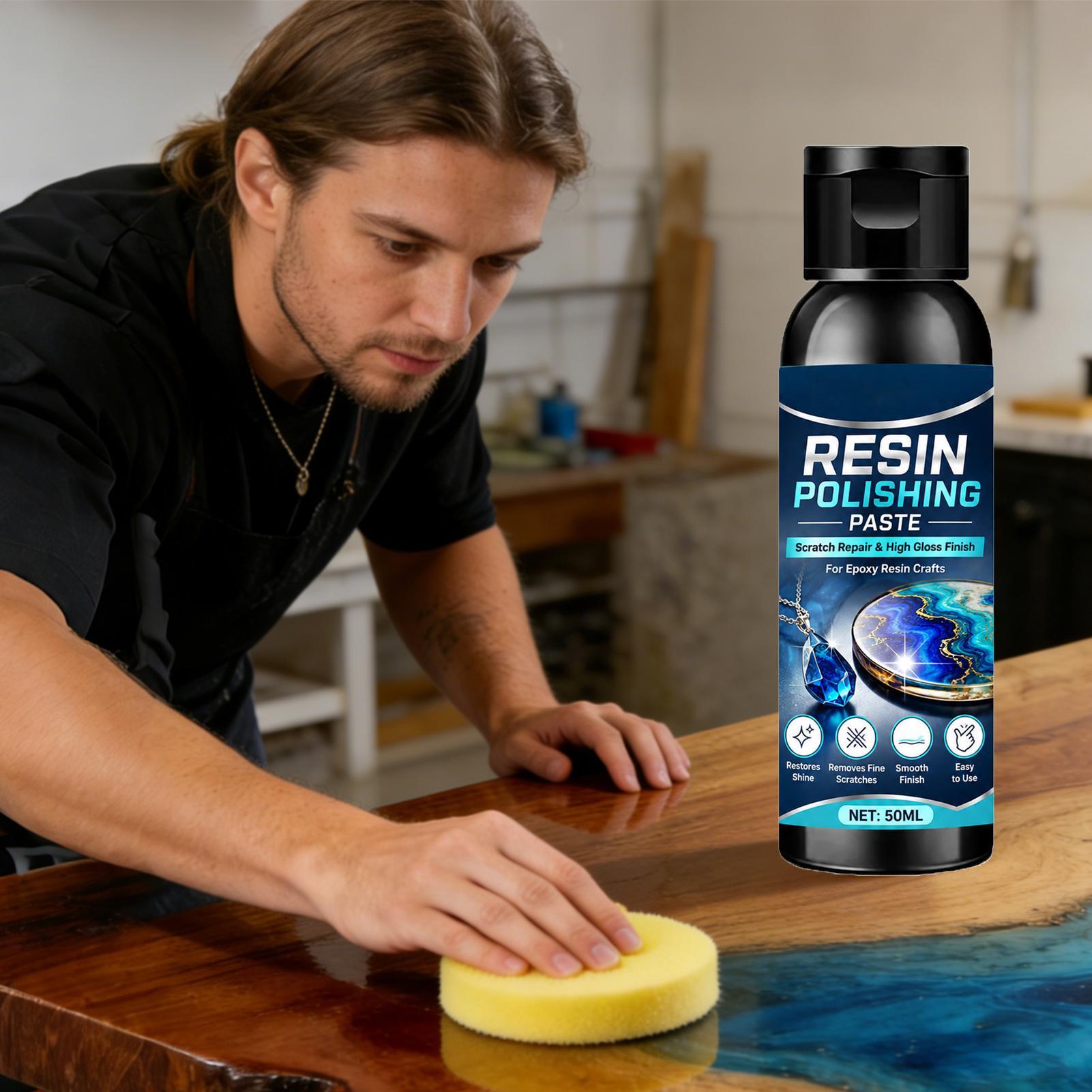 Resin Craft Workshop - 50ml reçine parlatma zımpara macunu nazik