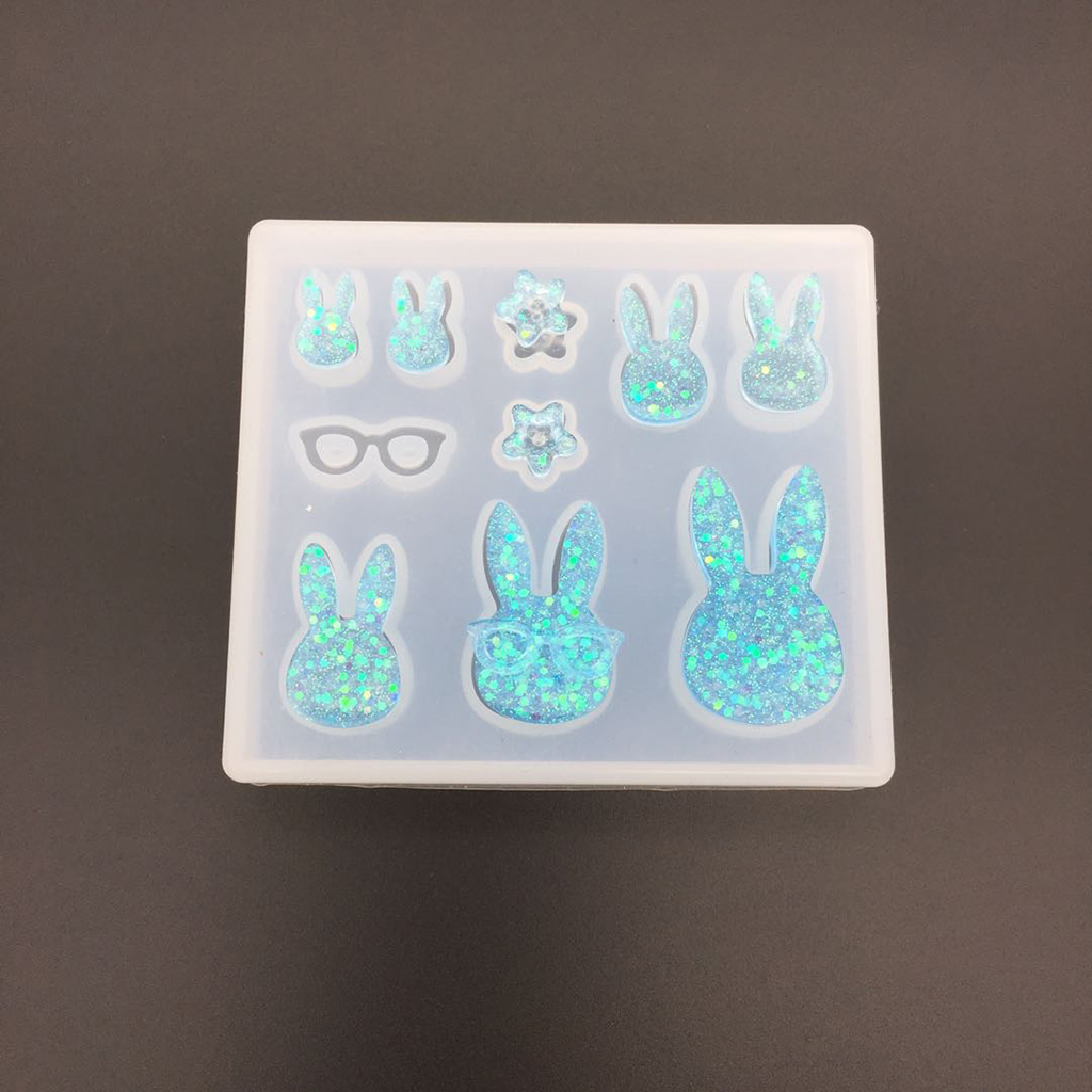 Flower Preservation Resin - 9 tasarımlar silikon kalıp tavşan çiçekler