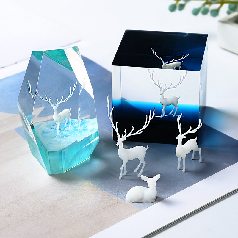 Resin Ocean Wave Mold - SNASAN 6 adet 3D Mikro Kuğu