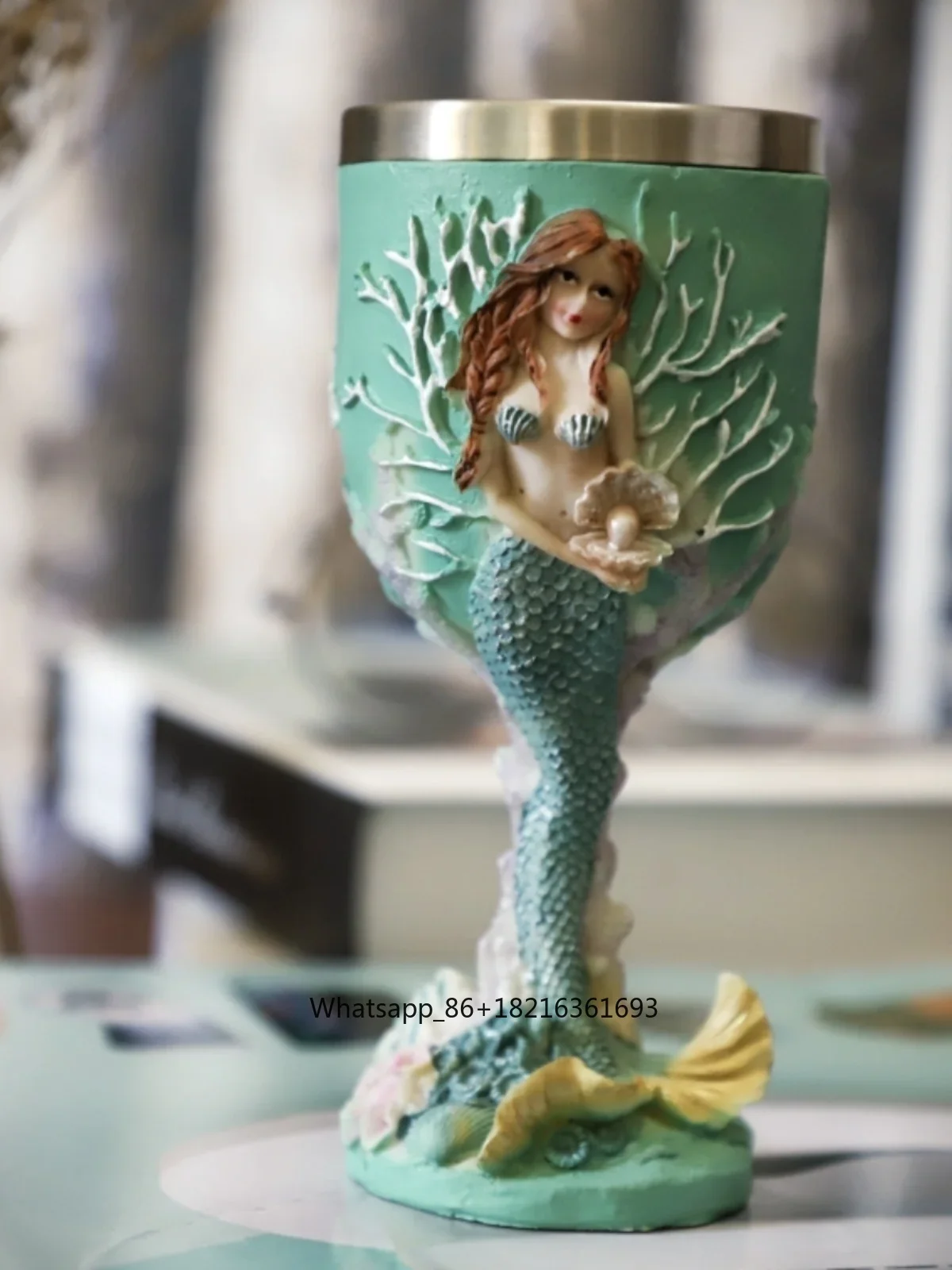Crafting Resin - Üç boyutlu gravürlü deniz kızı desenli