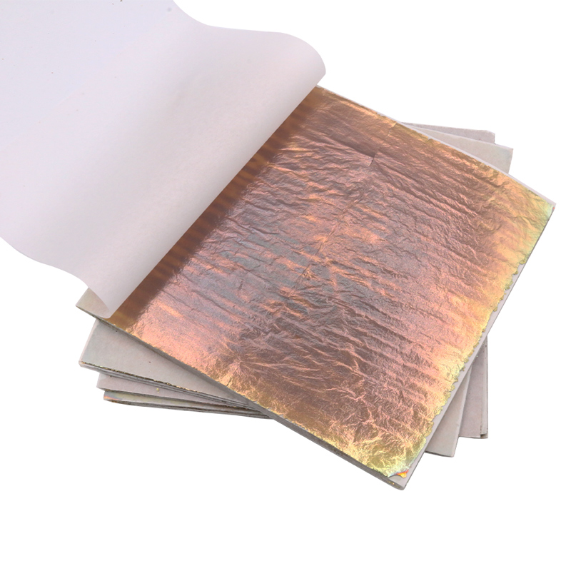 Gold Foil Flakes - 14x14 cm Renkli İmitasyon Altın Yaprak