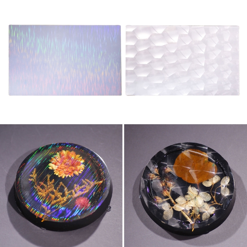 Resin Ocean Wave Mold - Holografik silikon kakma gökkuşağı-pencere filmi holografik