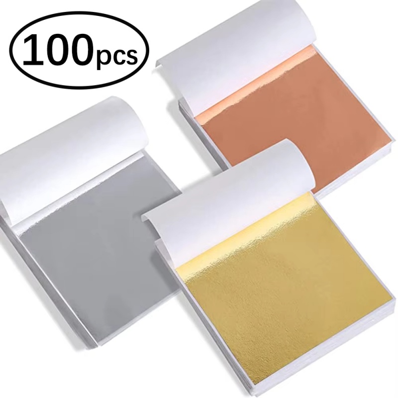 Gold Foil Flakes - 100 adet İmitasyon Altın Gümüş Bakır