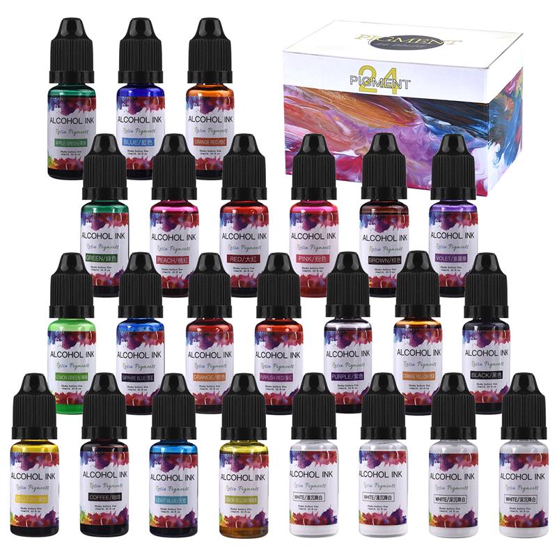 Resin Dye Alcohol - 1 Set epoksi reçine Pigment kiti