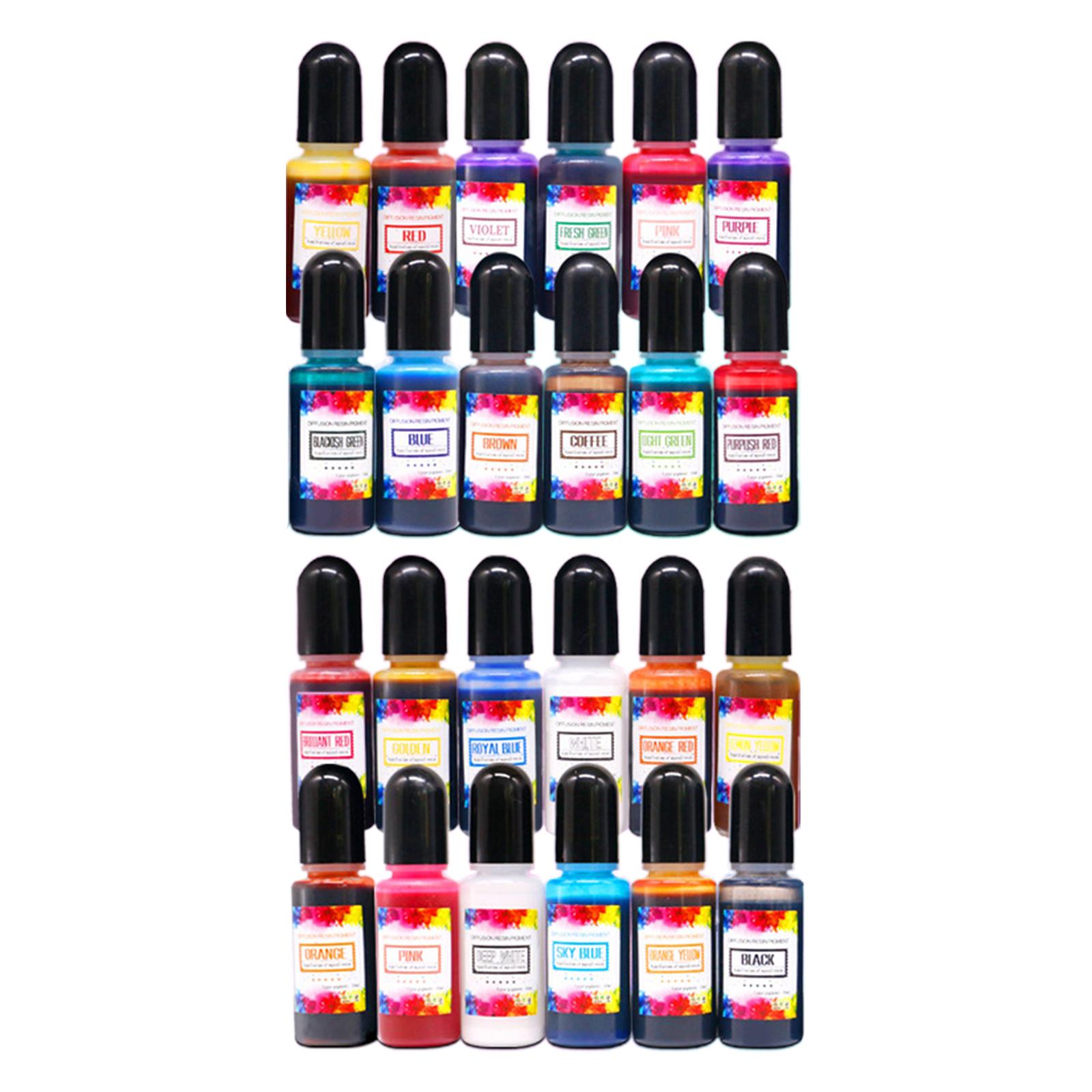 24 Adet Alkol Mürekkepleri Epo - Resin Dye Alcohol incelemesi ve fiyatı