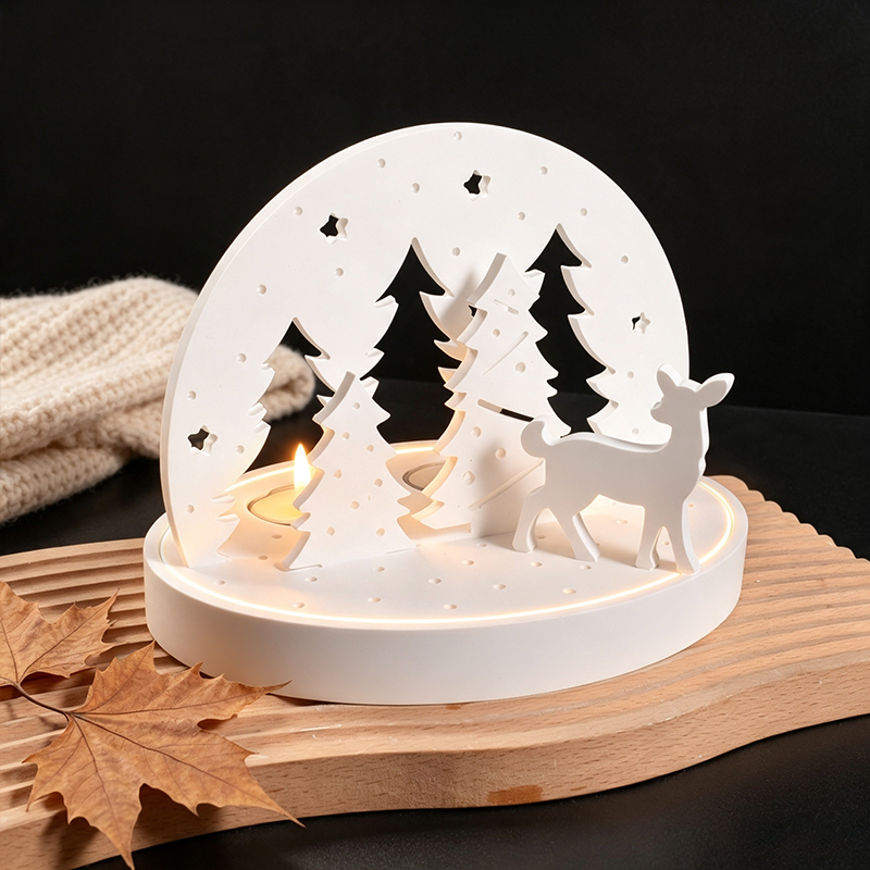 Noel Geyiği Tealight Mumluk Si - Silicone Mold Tray incelemesi ve fiyatı