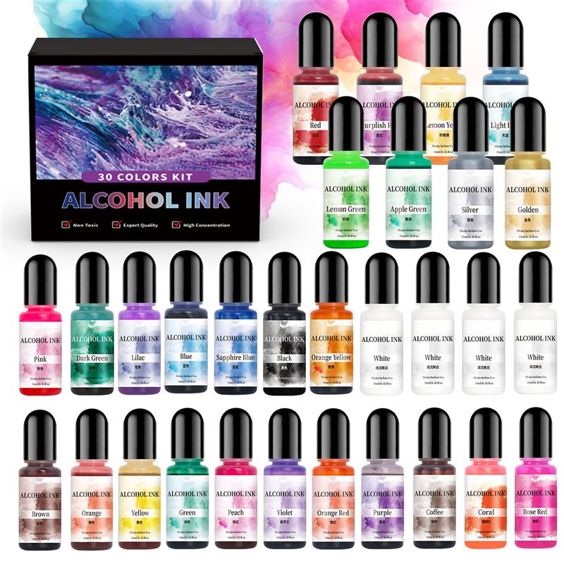 1 takım Sanat Mürekkep Alkol E - Resin Dye Alcohol incelemesi ve fiyatı