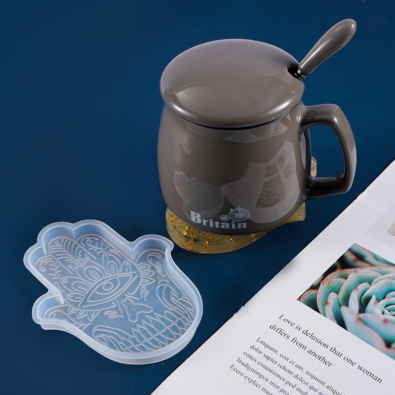 1 adet DIY Coaster el Fatima y - Silicone Mold Tray incelemesi ve fiyatı