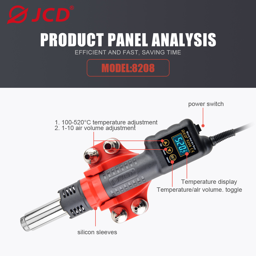JCD 750W mikro ısı tabancası R - Heat Gun Small incelemesi ve fiyatı
