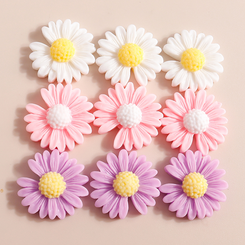 10 adet 20*20mm Kawaii Papatya - Flower Preservation Resin incelemesi ve fiyatı