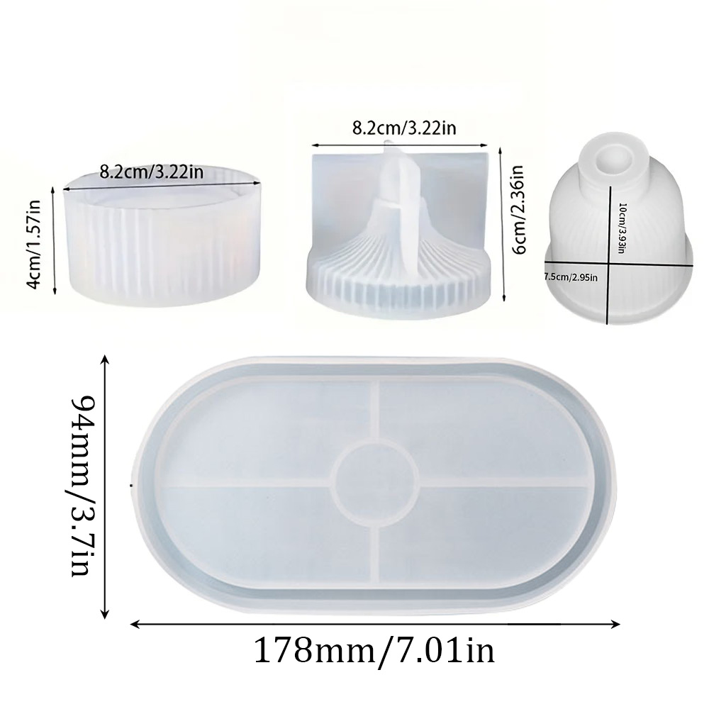 4 adet Silikon Kalıplar Oval T - Silicone Mold Tray incelemesi ve fiyatı