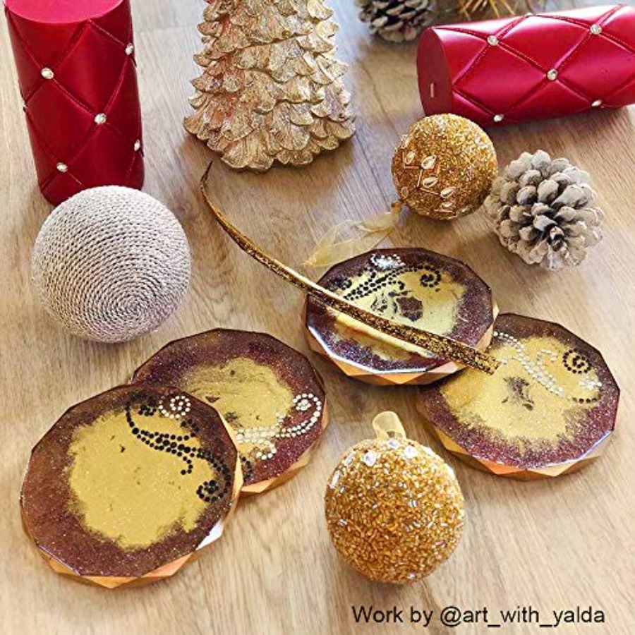 4'lü Paket Bardak Altlığı Kalı - Geode Mold Silicone incelemesi ve fiyatı