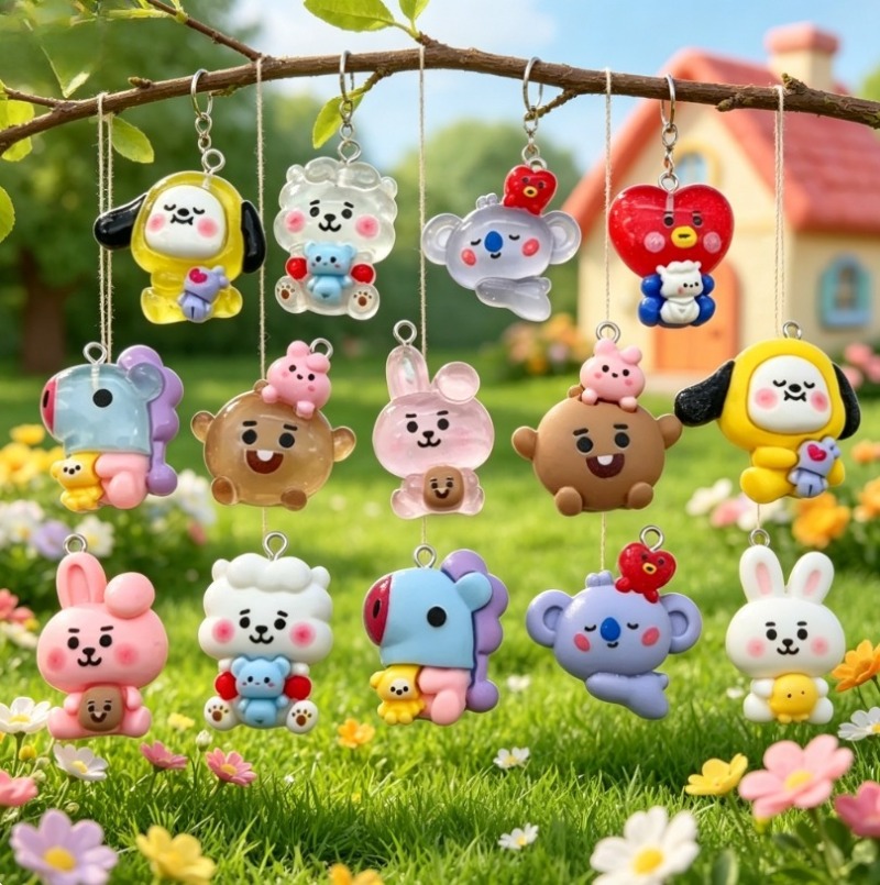 7 adet BT21 Reçine Karikatür F - Crafting Resin incelemesi ve fiyatı