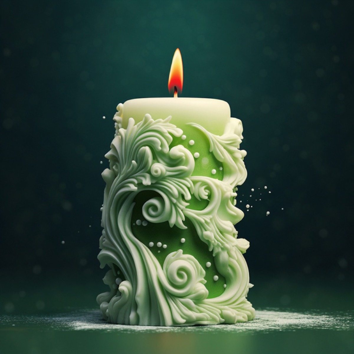 Geometri Oyma Silindirik Silik - Resin Ocean Wave Mold incelemesi ve fiyatı