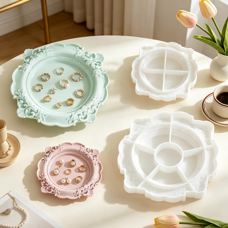 1 adet Vintage Barok Rölyef si - Silicone Mold Tray incelemesi ve fiyatı