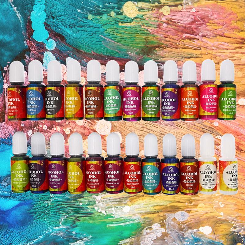 24 Renk 10 ml Sanat Mürekkep A - Resin Dye Alcohol incelemesi ve fiyatı