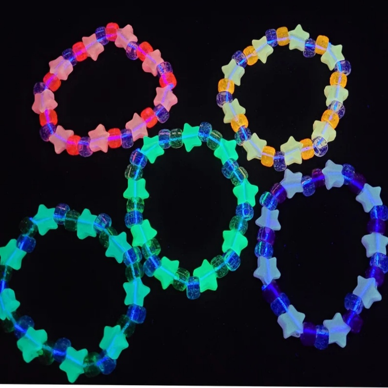 5'li Glow yıldız kandi bilezik - Resin Glitter Pack incelemesi ve fiyatı