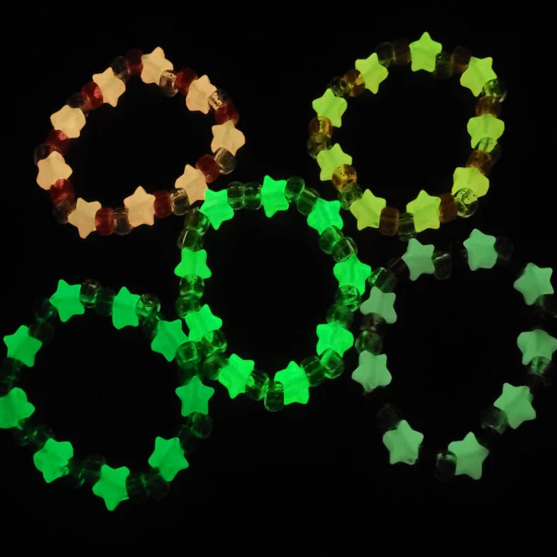 5'li Glow yıldız kandi bilezik - Resin Glitter Pack incelemesi ve fiyatı